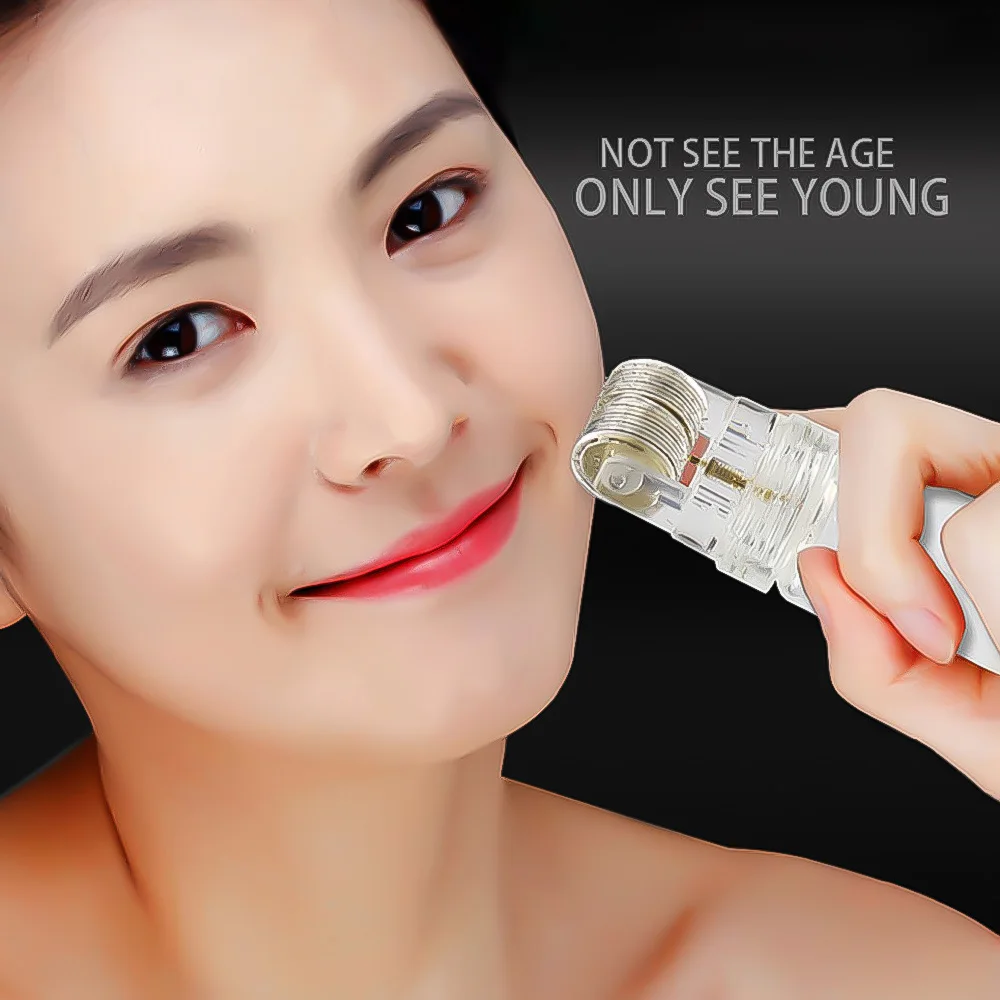 

Automatic Derma Roller Beauty Face - Upgraded Cosmetic Needle Instrument Acne Scars Skin Aging Titanium Micro Needle 25m Massage