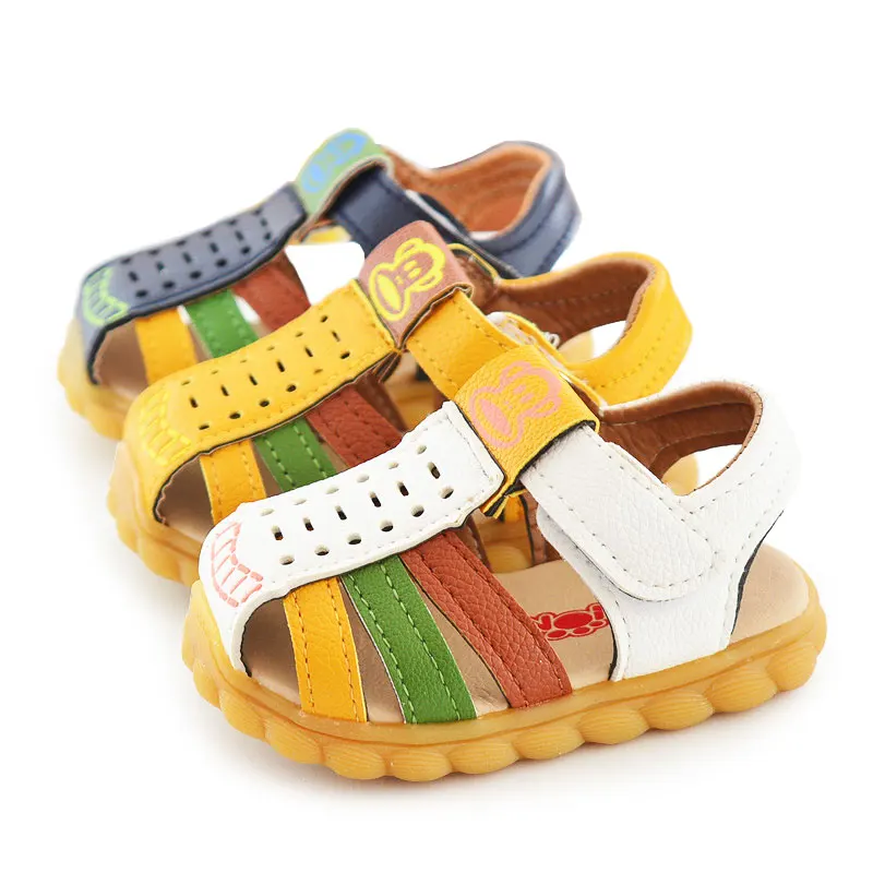 Baby Boy 샌들 여름 가죽 부드러운 신발, Sandale Enfant Garcon Sapato Infantil Menino, 키즈 신발 소년 오각형