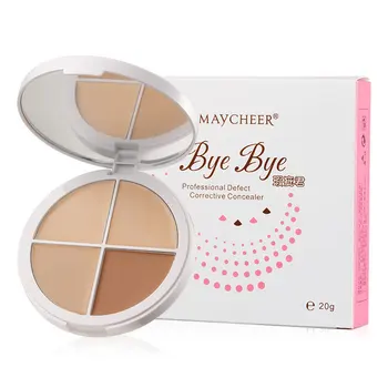 

Concealer Cream Exquisite 4 Color Concealer Palette Cream Contour Toner Set Facial Primer Makeup Bronze Suitable for All Skin