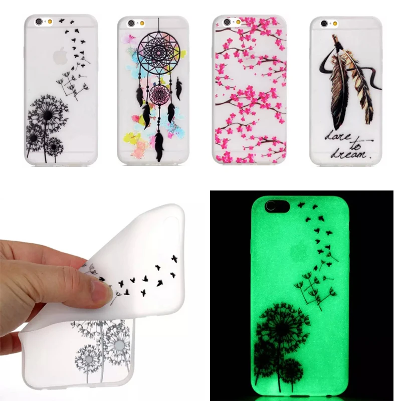 Luxury Luminous Glow Case for Apple iphone 6 6s 4.7'' 6/6s Soft TPU