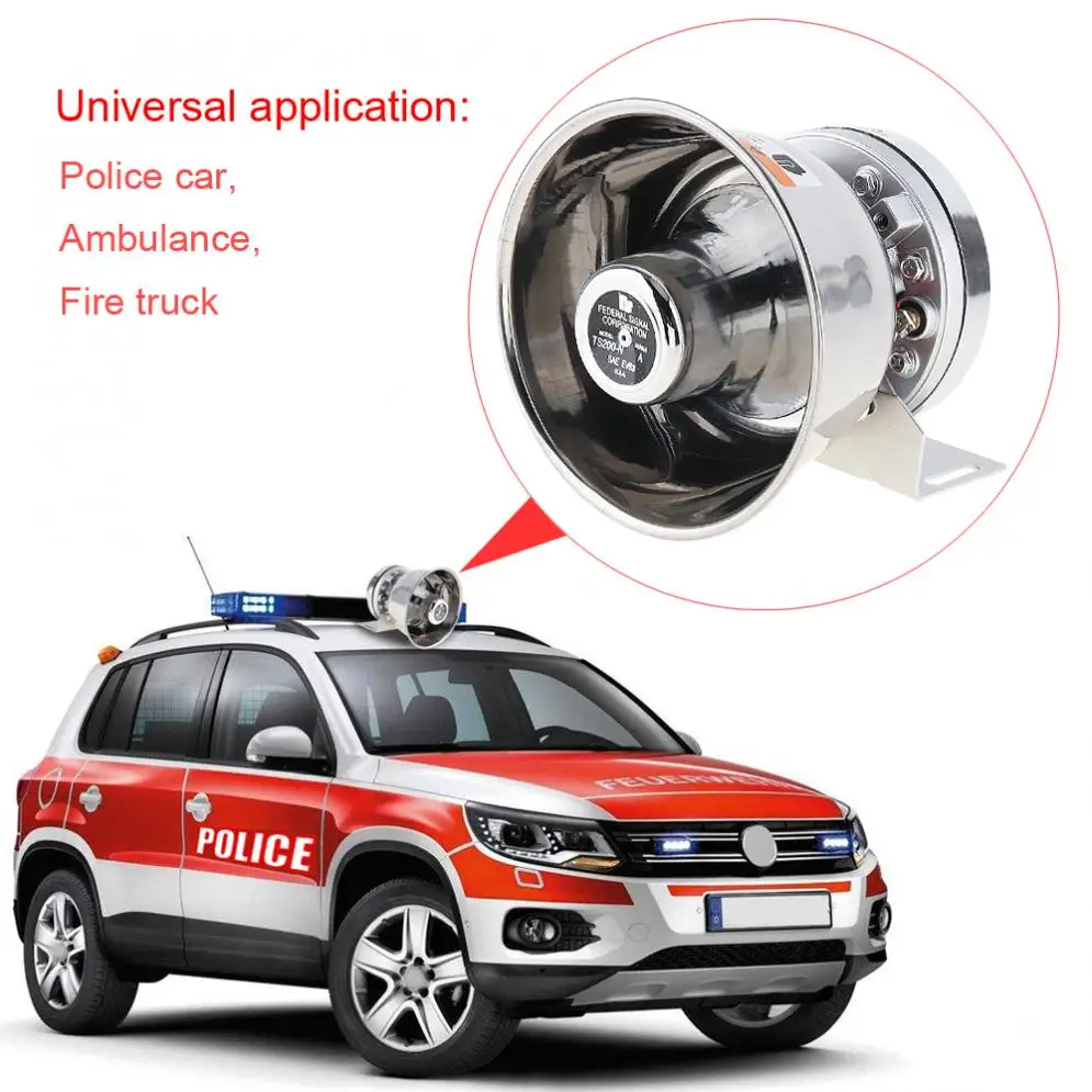 12V 400W тон громкий автомобильный Предупреждение сигнализации полицейская сирена PA Динамик с микрофоном Системы& Беспроводной дистанционного Управление