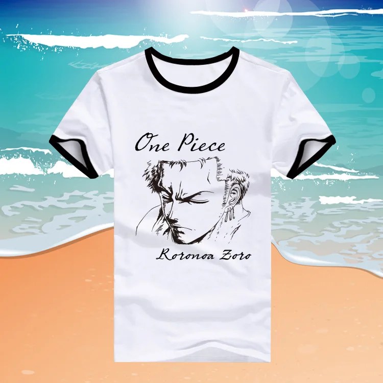 Cosplay&Ware [10]One Piece T Shirt 2 Japanese Anime Clothing Back Color Cotton T-shirt Cosplay Costumes -Cosplay&Ware anime Shop