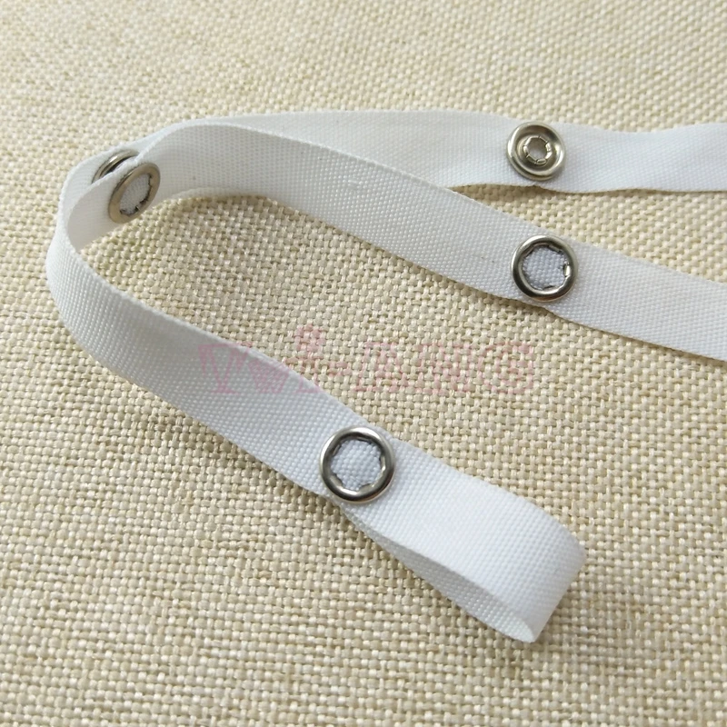 50 yards/lot, Trendy Clothes Fastener Tape, Metal Snap Button Belt Set