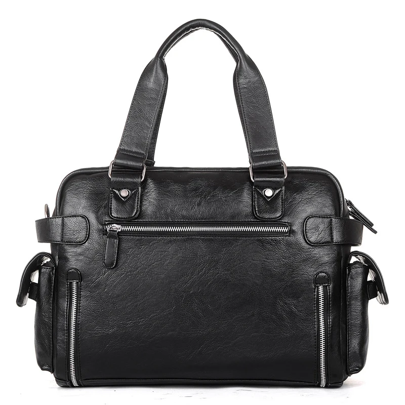 US $44.30 Brand Designer Travel Bag Leather Handbags Mens Casual Tote For Men LargeCapacity Portable Shoulder Bags Big Package Xa214zc