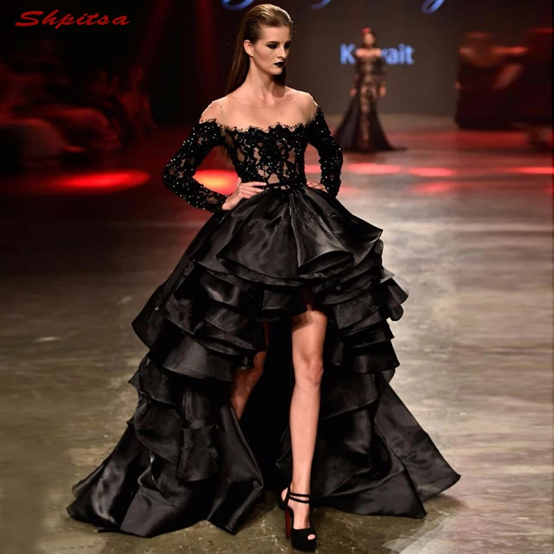 Kant Moeder van de Bruid Jurken voor Wedding Party Lange Mouw Plus Size Prom Avond Bruidegom Godmother Diner Jurken 2018