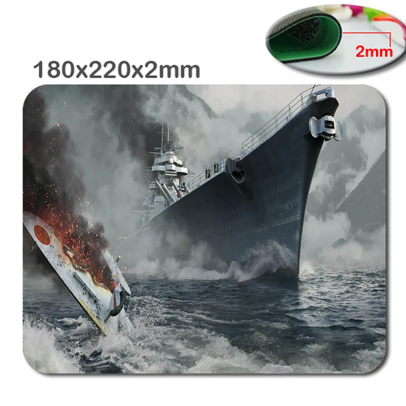 HD 3D быстрая печать 180 мм x 220 2 Нескользящая игровая мышь world of warship на заказ модный