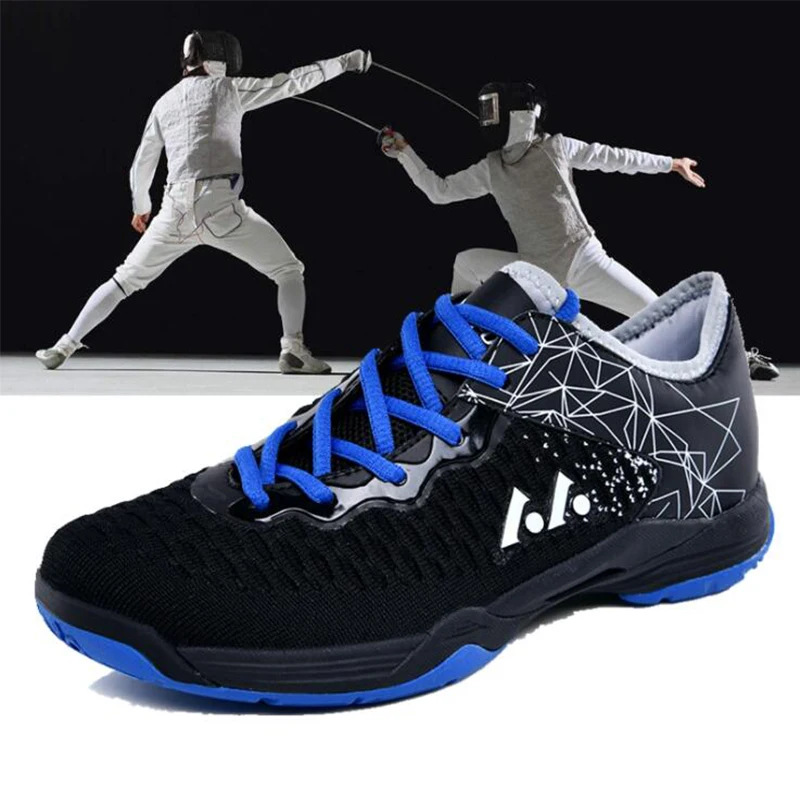 

Professional unisex non-slip fencing shoes breathable shock absorbing sports shoes wear competition sports shoes