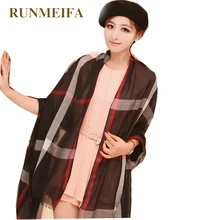 2017 Hot Fashion Burb Scarf Plaid British Style Cotton Tartan Channel Scarf Echarpes Womens Shawls Pashimina