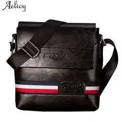 Aelicy известный бренд Повседневное Для мужчин сумка Бизнес кожа Для мужчин Курьерские сумки Винтаж плечо сумка через плечо для мужчин