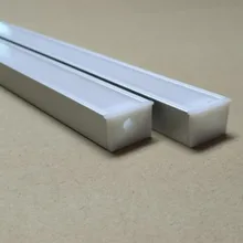 2 м/шт. 58 м/лот светодиодный Алюминий профиль с прозрачным или молочной оболочкой и торцевыми крышками, зажимы для Светодиодный полоски, светодиодный свет бар