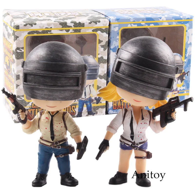 

Playerunknown's BattleGrounds PUBG Winner Chicken Bobble Head Action Figure with Magnet PVC Collectibles Model Toys 2pcs/set