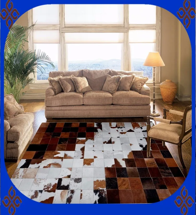 2018 Free Shipping 100 Natural Genuine Cowhide Automatic Carpet