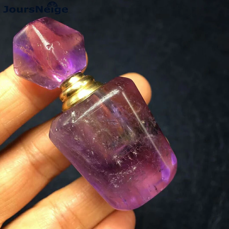 Wholesale Purple Natural Crystal Pendants Hand Carved Wishing Bottle Pendant Necklace Lucky for Women Men Blessing Jewelry Wholesale Purple Natural Crystal Pendants Hand Carved Wishing Bottle Pendant Necklace Lucky for Women Men Blessing Jewelry