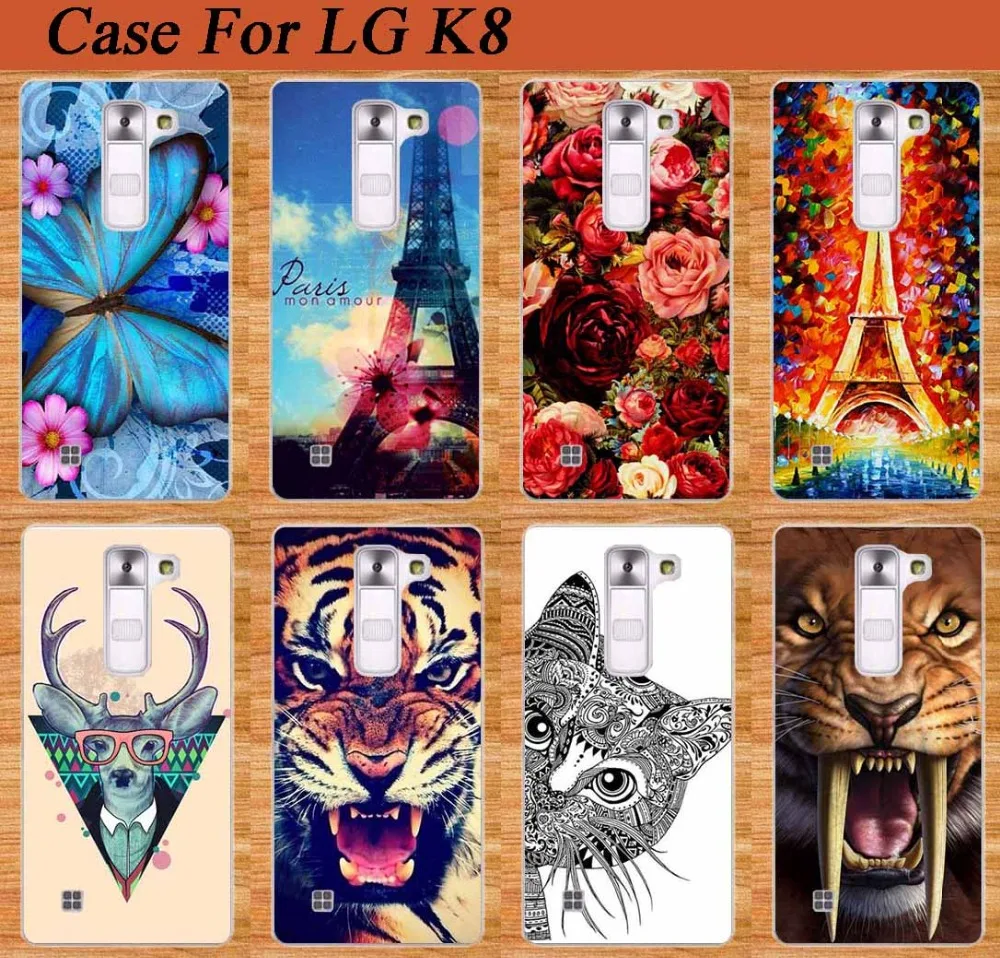 Модный Роскошный милый чехол для сотового телефона с DIY рисунком LG K8 4G LTE K350N 5 0 &quotK