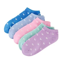 5 пар Для женщин носки до лодыжки Low Cut носок короткие No Show разные цвета