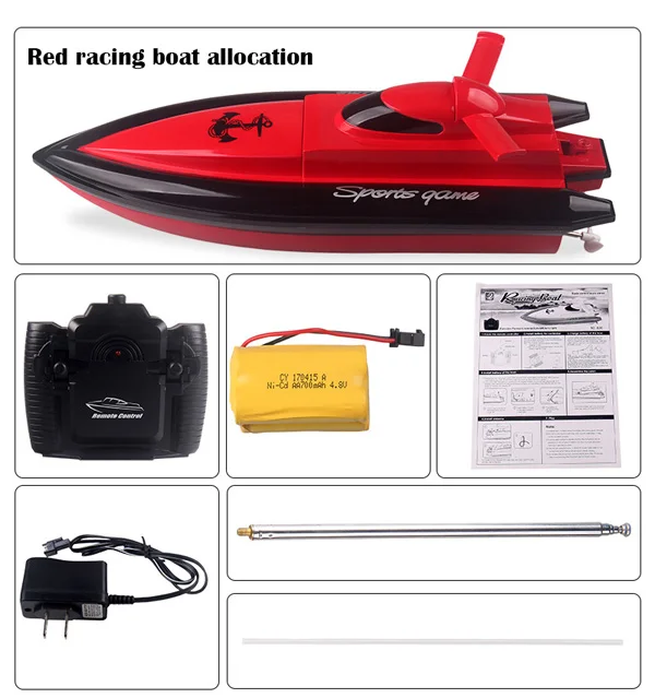 Радиопульт дистанционного управления RC N800 скоростная лодка с дистанционным управлением лодка с литиевой батареей электрический пульт дистанционного управления лодка с дистанционным управлением - Цвет: Red