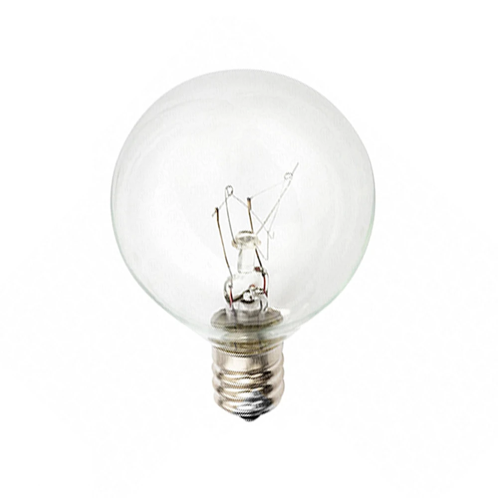 

1PCS Clear Globe G40 Spare Bulb E12 7W Warm Incandescent Replacement Glass Bulb for G40 String Light 220V