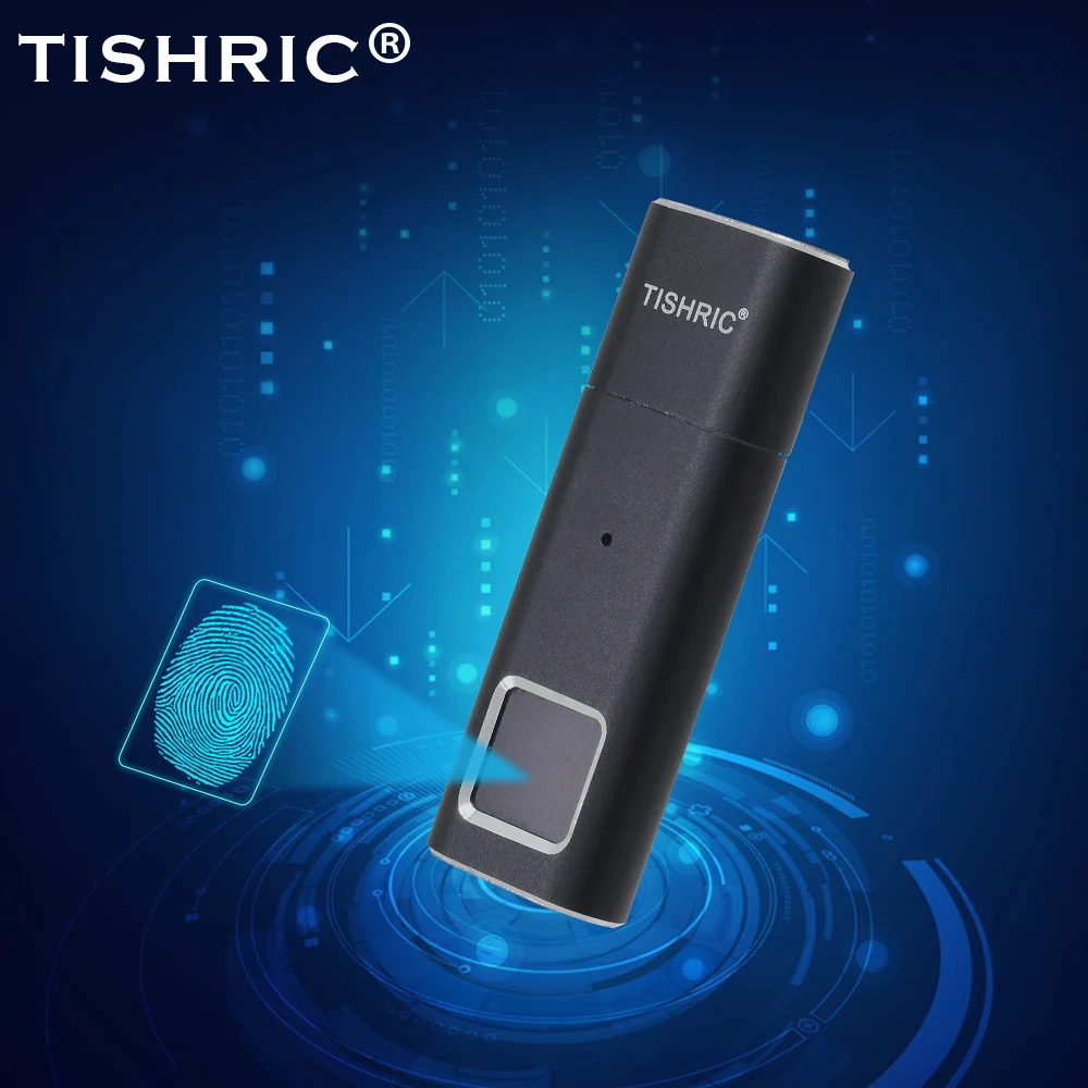 

TISHRIC Fingerprint USB Flash Driver 16GB 32GB 64GB 128GB USB Flash Stick Memory Stick Pen Drive Pendrive USB Key Disk On Key