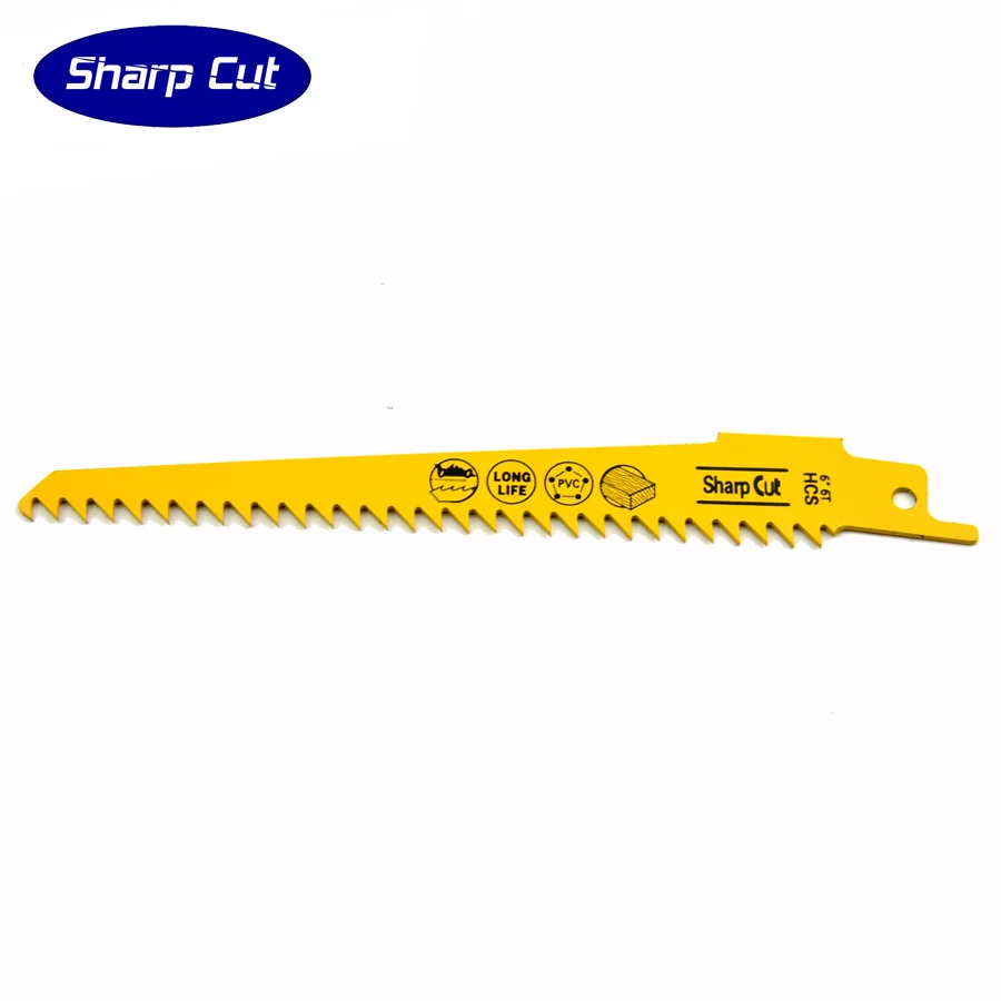 6 inch Universal Shank Bi-metal Reciprocating Saw Blades 6TPI Fit For Cutting Wood and Plastic Oscillating Power Tools Saw Blade