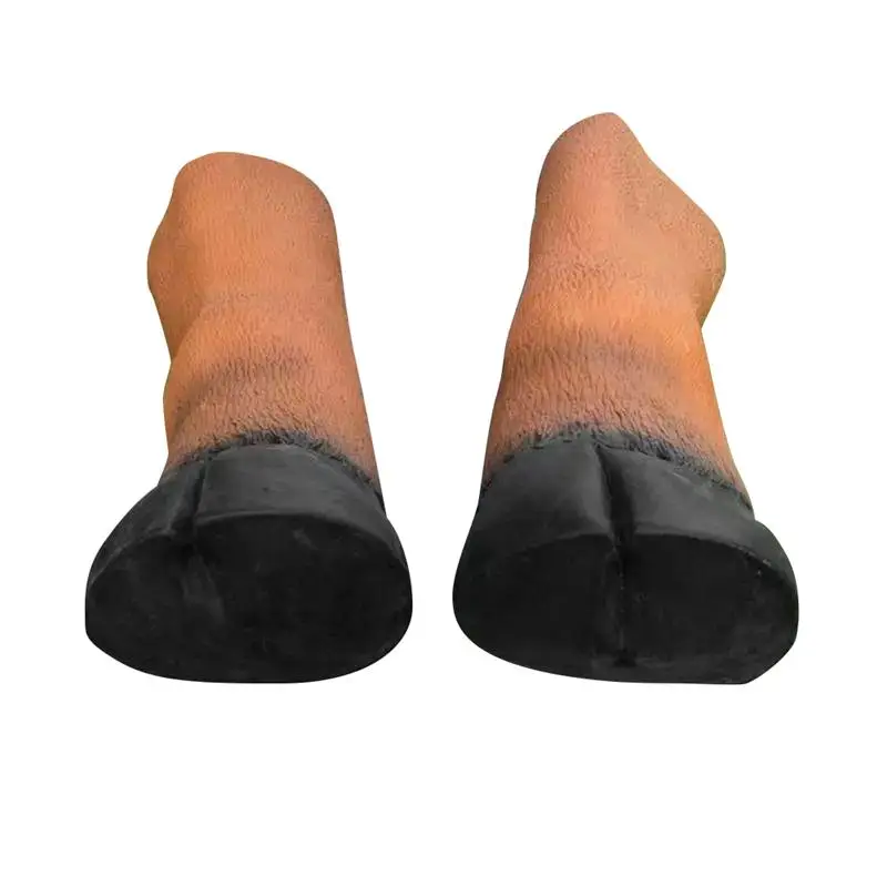 

1 Pair Latex Rubber Horse Hooves Gloves Animal Glove Halloween Party Adult Costume Props Masquerade Erform Costumes A3