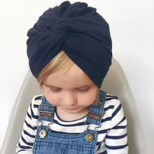 Узел Девочка шляпа на зиму осень хлопок мягкая шапочка для новорожденного, для малыша в индийском стиле младенческой шапки фото реквизит фотографии шапочки-бини для малышей