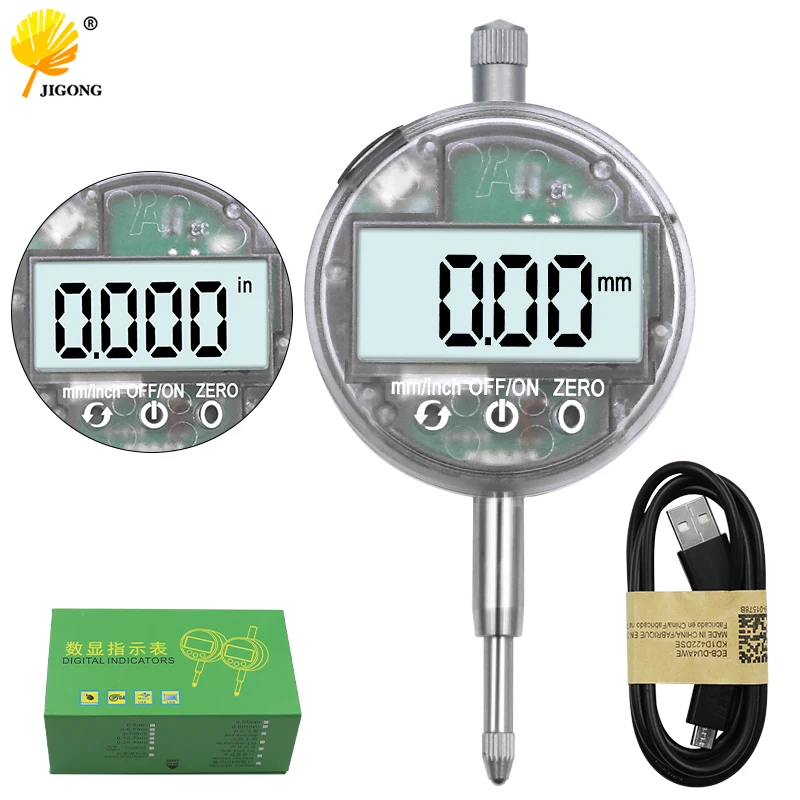 USB charging model 0 12.7mm high precision digital display dial