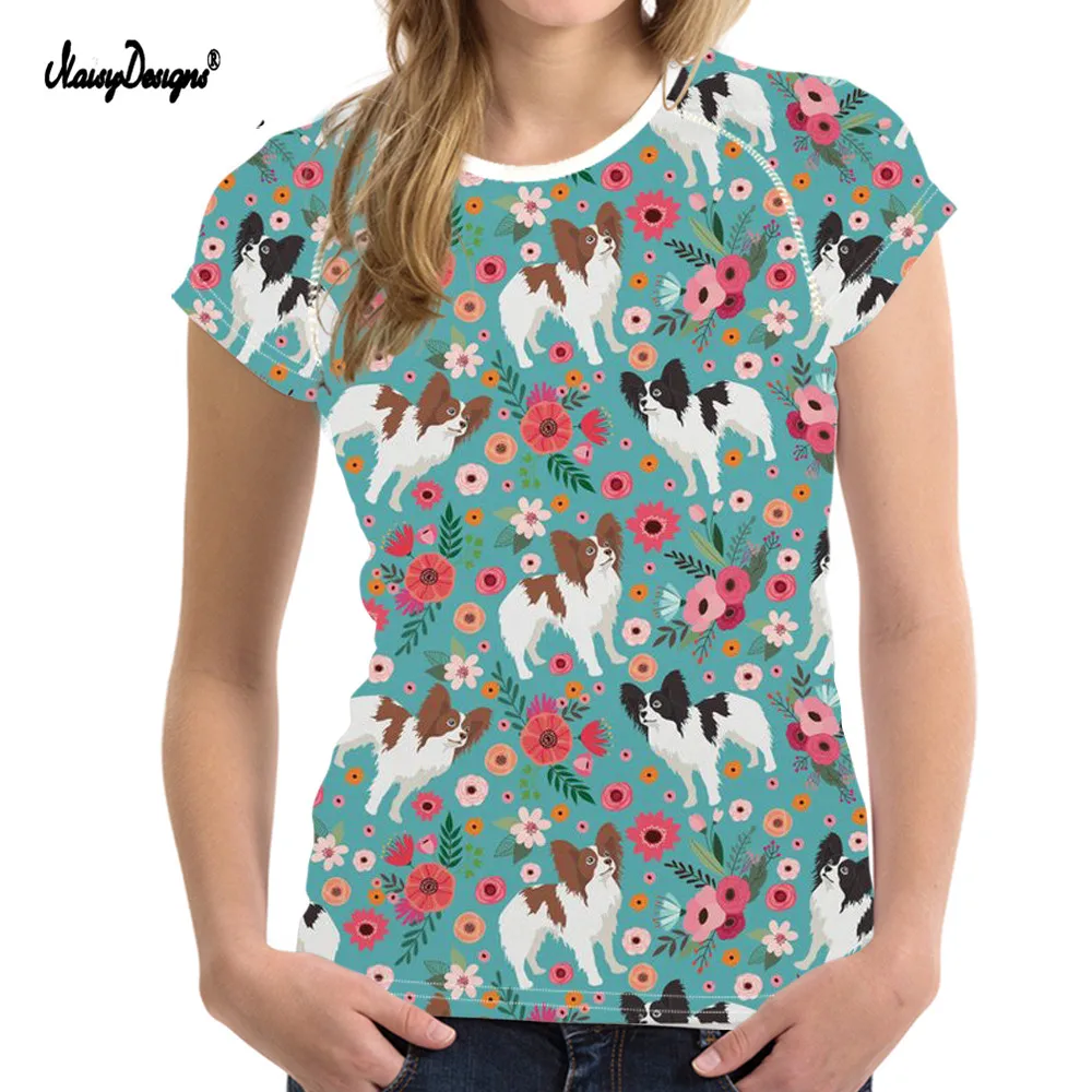 2018 New Summer T Shirt Women Papillon Flower Casual Short Sleeves Top O-Neck Tshirt Slim Kintwear Female T-shirt NoisyDesigns | Женская