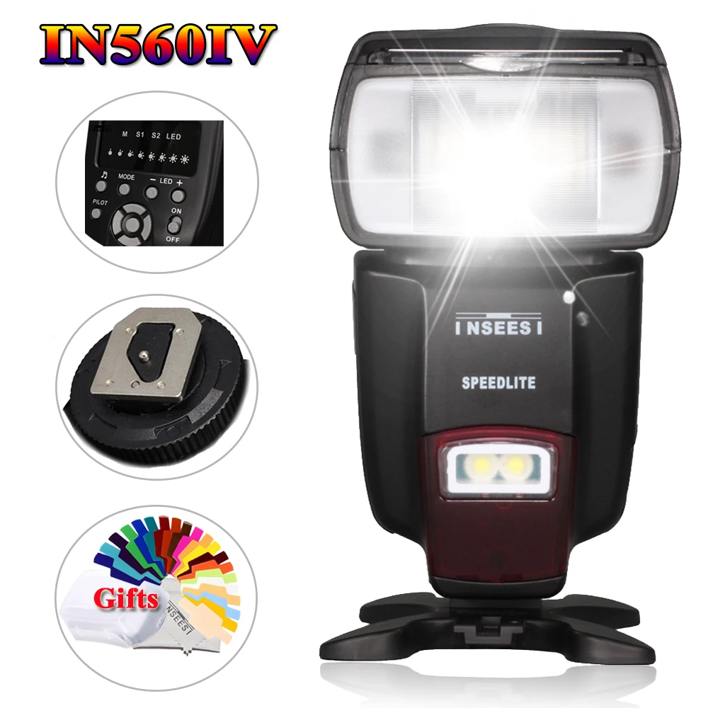Universal Wireless Flash Speedlite INSEESI IN560IV For Canon Nikon Pentax Panasonic Olympus Sony VS Viltrox JY