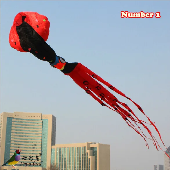 

Free Shipping Outdoor Fun Sports 2015 NEW High Quality 10m Power Squid Software Kite Ripstop Nylon Fabric Good Flying