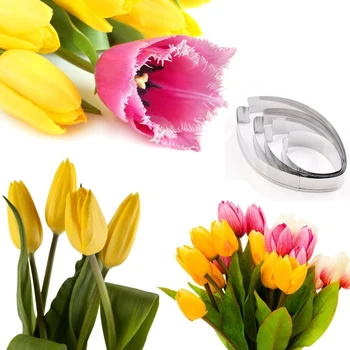 

Tulip Petals 4Pcs Stainless Stell Cookie Cutter Pastry & Biscuit Baking Cutter Cake Decorating Tools Cupcake Mold Fondant Tools