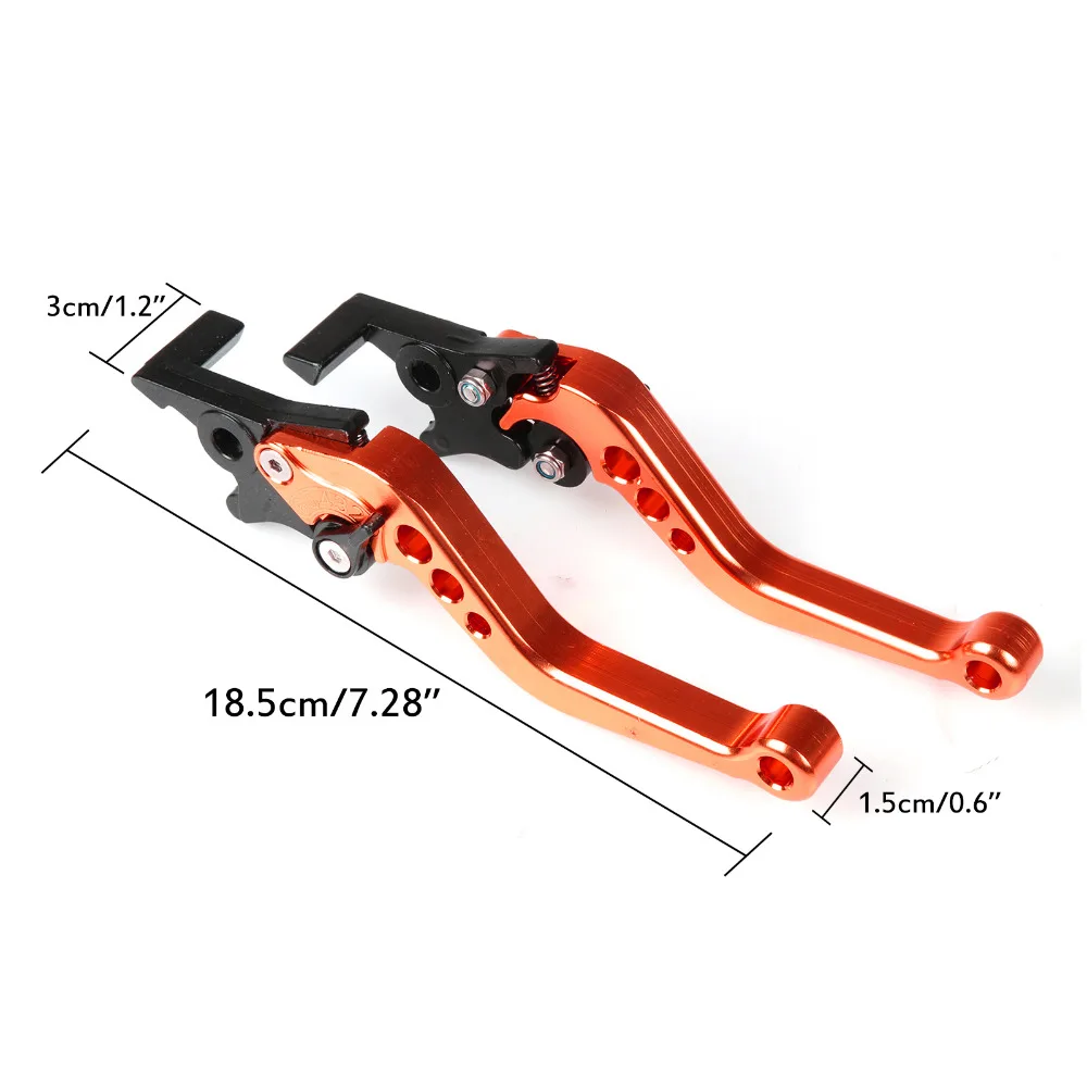 Cheap 2pcs Motorcycle Scooter Electrical Bike GY6  Performance CNC Disc Clutch Brake Levers Handle Disc Brake Lever 182mm 4