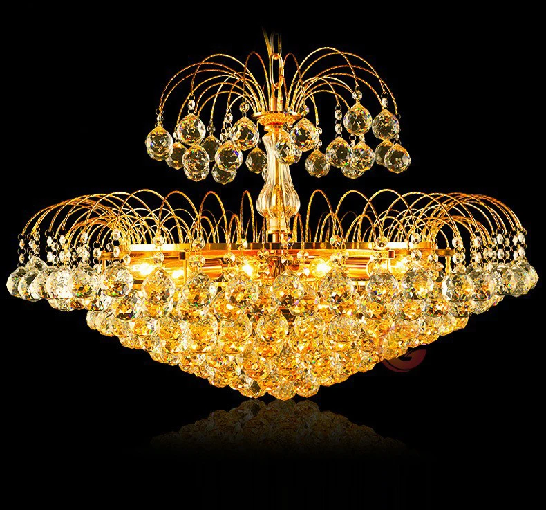 

K9 Crystal Chandeliers Luxury Lustres Vintage Lustres Chandelier Ceiling Cristal Living Room Home Deco Lighting Fixture E14