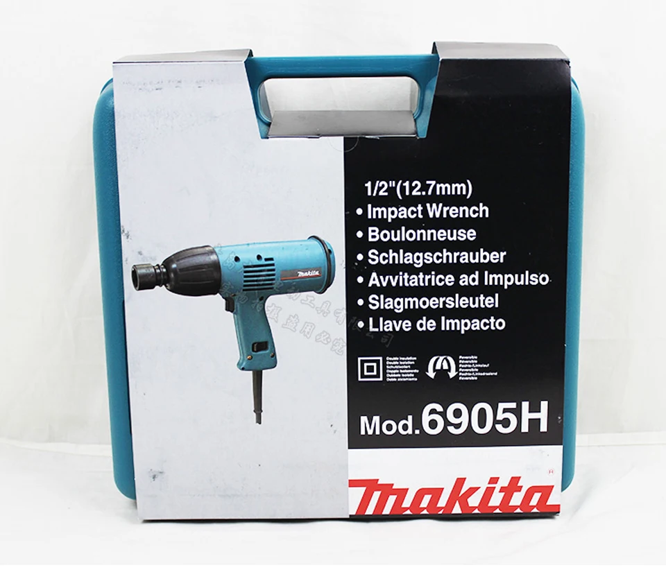 Оригинальный Япония Makita 6905 H Электрический насадка на ударную головку гаечный ключ для болтов рукава сильный крутящий момент (294N. м)