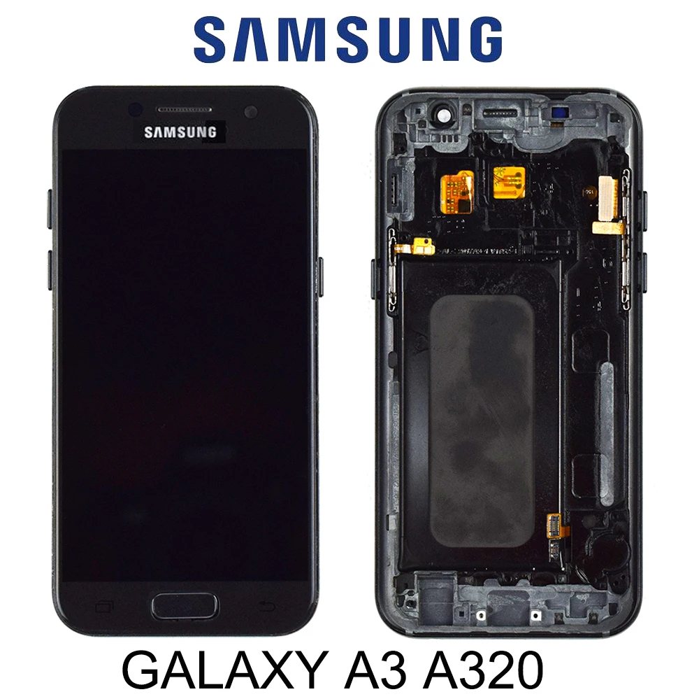 

New TFT A320F LCD For Samsung A3 2017 LCD A3 Display Touch Digitizer Sensor Frame For Galaxy A3 A320 Screen A320F Display