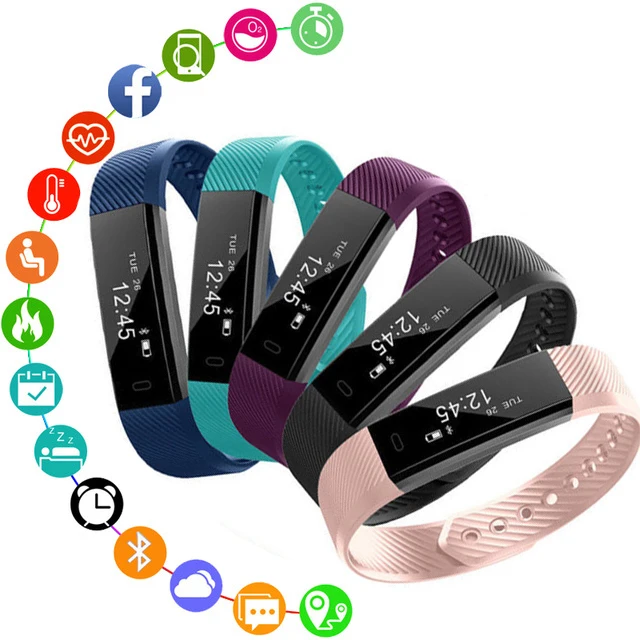 

Smart Bracelet Heart Rate Sleep Monitor Call Message Reminder Watch Men Women Fitness Tracker Wristband for ios Android Wearable