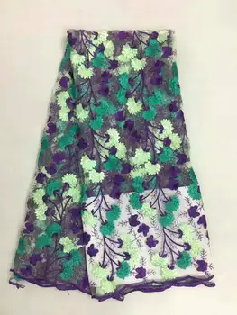 

Latest African Laces Fabrics Embroidered Guipure Lace Fabric With Swiss High Quality Nigeria Lace Fabric for dress