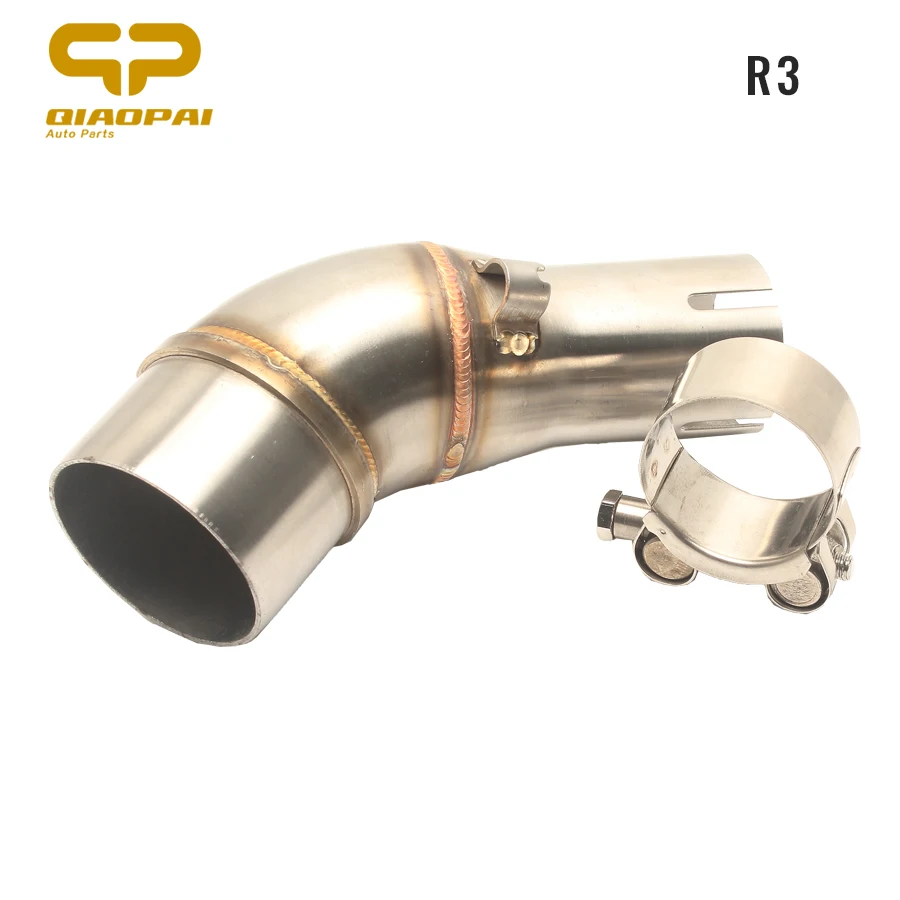 Motorbike Exhaust Middle Tube Link Pipe Adapter Muffler Exhaust System