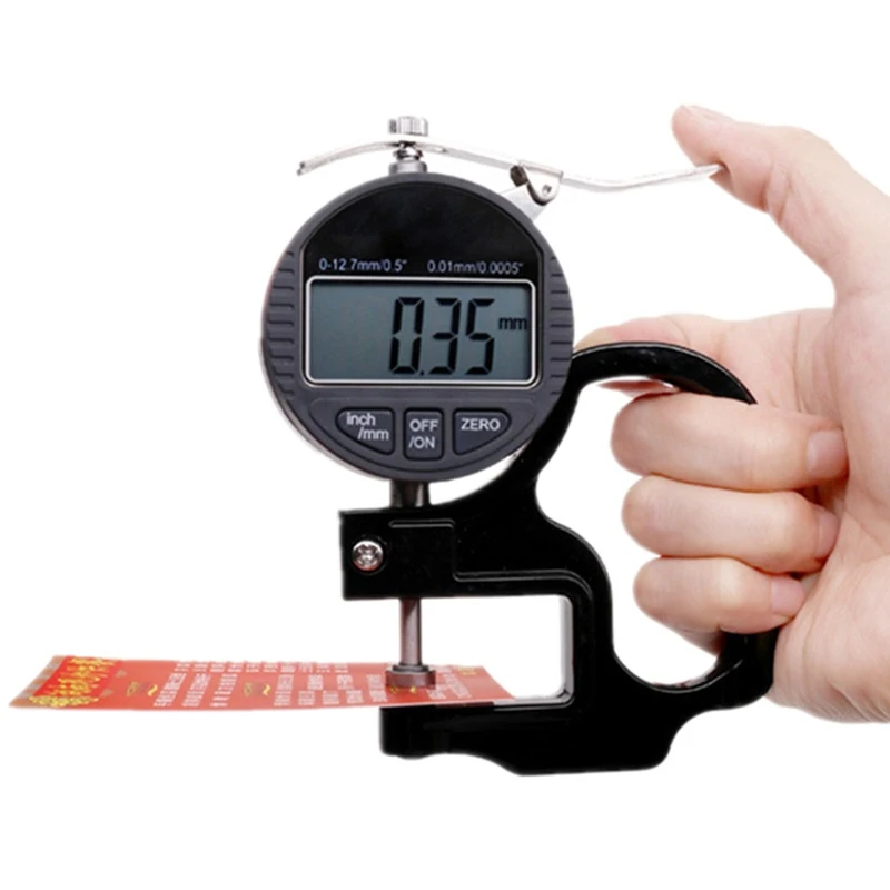 Digital Dial Thickness Gauge 0 12.7mm/0.5" 0.01mm/0.0005" Hand held