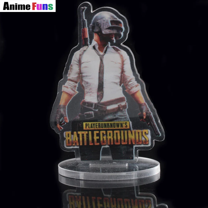 

Playerunknown's Battlegrounds Acrylic Model PUBG Chicken Dinner Charm Gift for women man fan Transparent Decoration Toy Souvenir