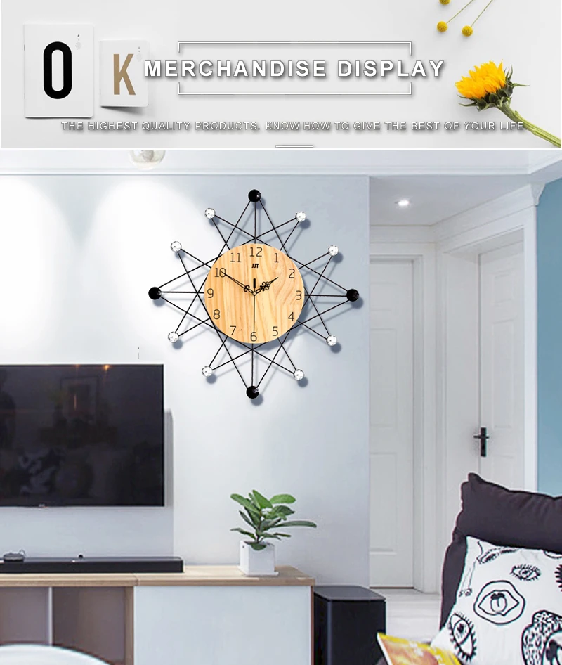 barber pole clock home 3d clock wall (7)