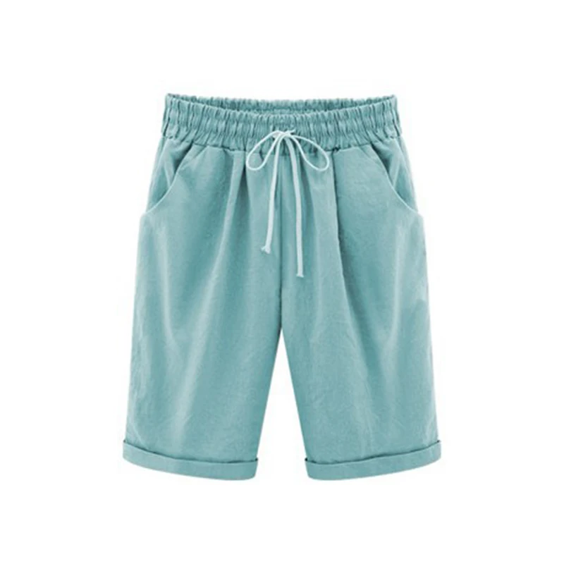 

Newly Summer Women Shorts Lace up Comfortable Elastic Waistband Loose Casual Panties