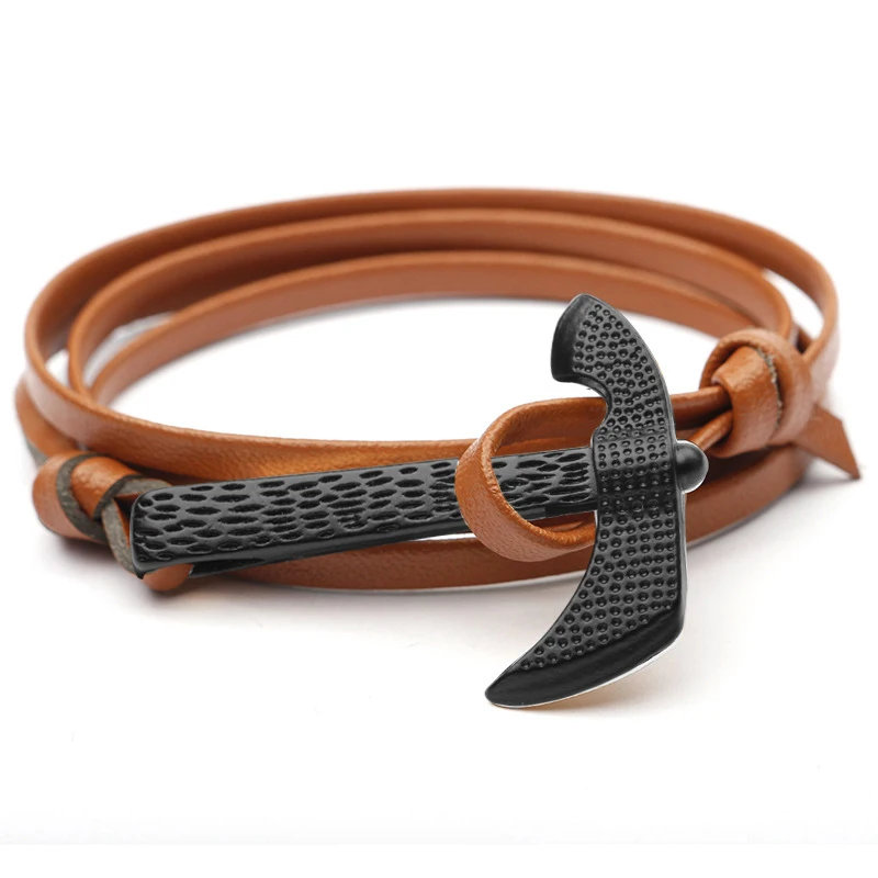 NIUYITID Handmade Bracelet For Women Men New Personalized Ax Hatchet Bracelet Accessories Male Jewelry Homme drop shipping (8)
