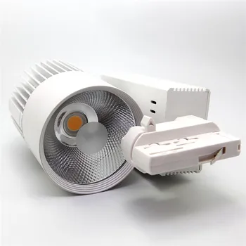 

8X Dimmable 4 Wires 3 Phase 35W COB LED Spotlight Rail Light 4 Line LED Track Lights Commerical Lighting Replace Halogen Lamps
