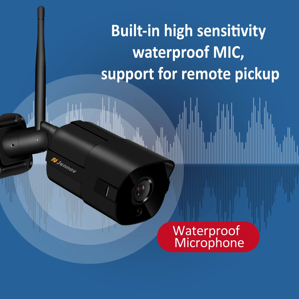 Jennov Wifi IP камера уличная 1080 P ONVIF беспроводная безопасности домашняя CCTV