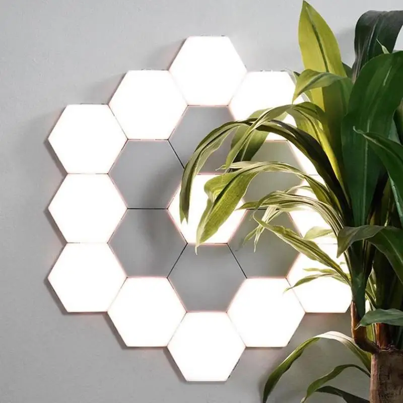 

Quantum Light Touch-sensing Honeycomb Light Hexagonal Lamps Modular Lighting Night Light Creative Decoration Wall Lampara