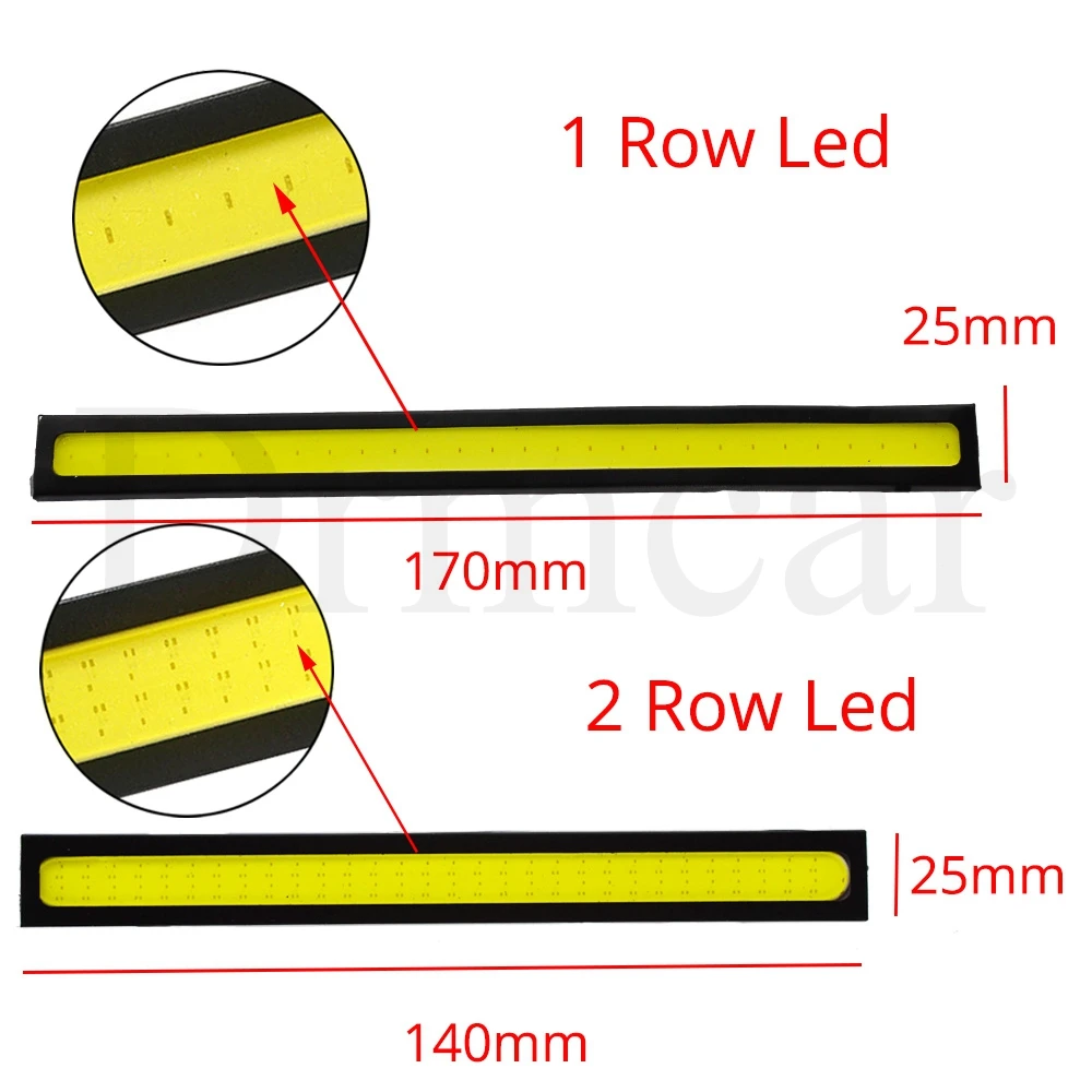 1 шт., 17 см/14 см, 2 ряда/1 ряд, автомобильная противотуманная фара для вождения, двойная дневная ходовая лампа, авто водонепроницаемое обновление, ультра яркий светодиодный