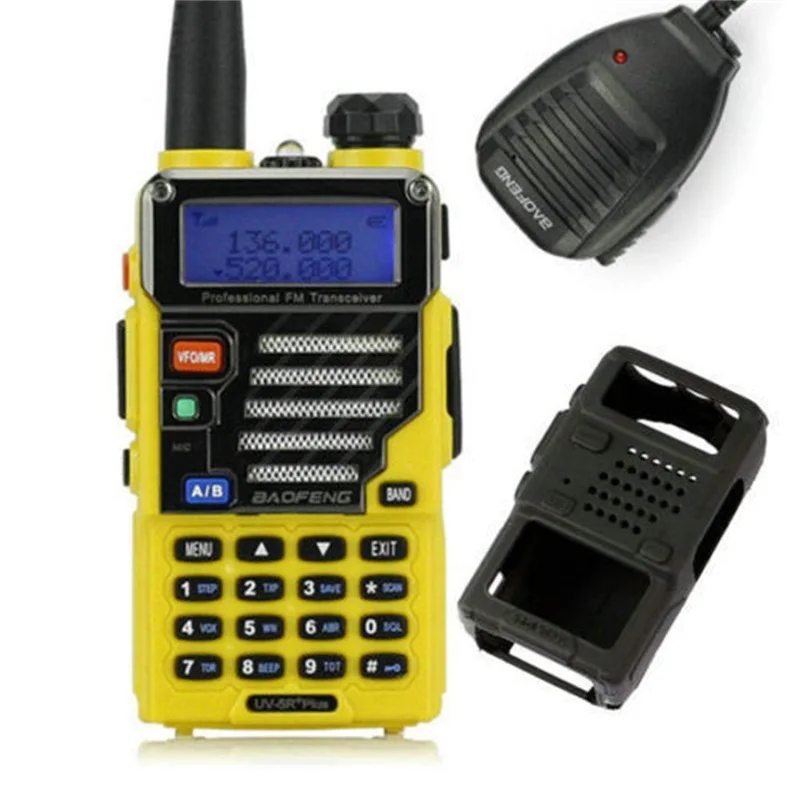 

Baofeng UV-5R Plus Walkie Talkie Dual Band Two Way Radio Pofung UV-5R 5W 128CH UHF VHF FM VOX Dual Display Qualette with Speaker