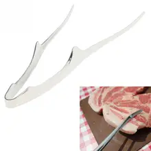 Выпуклый пищевой термостойкий Легкий кухонный инструмент из нержавеющей стали для барбекю, зажим для барбекю, практичная сервировка