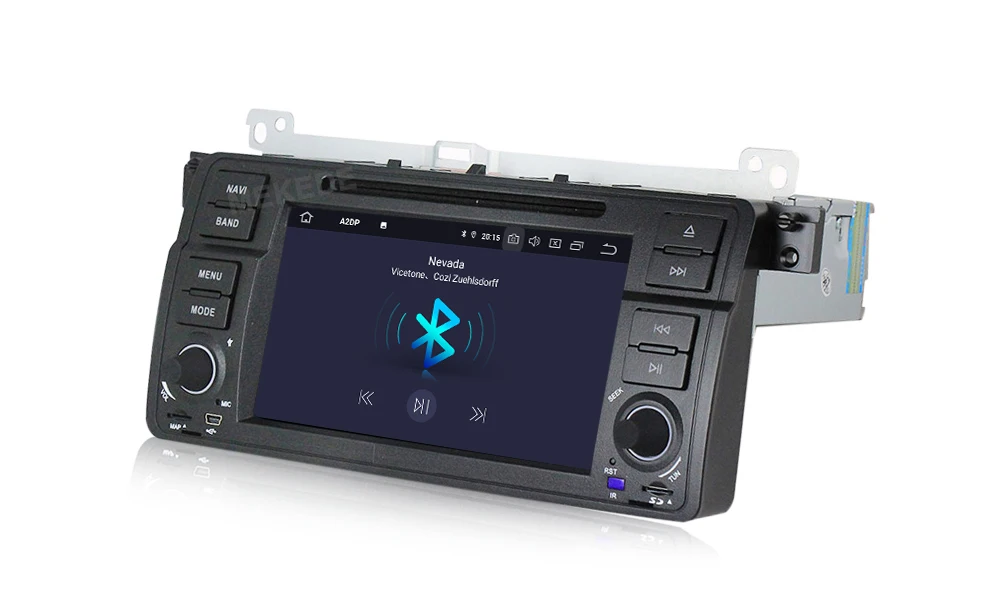 Excellent MEKEDE Auto Radio Android 9 4+64G Car DVD Player GPS Navigation For BMW/E46/M3/MG/ZT/Rover 75/320/318/325 IPS screen with WIFI 46