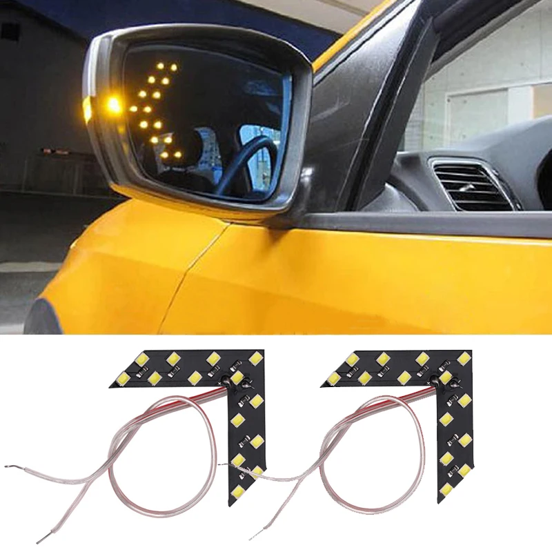 

2x 14 SMD LED Arrow Panel Turn Signal Light For Opel Astra H J G Insignia Corsa D C B Zafira B Vectra C Vivaro Mokka Meriva Opc